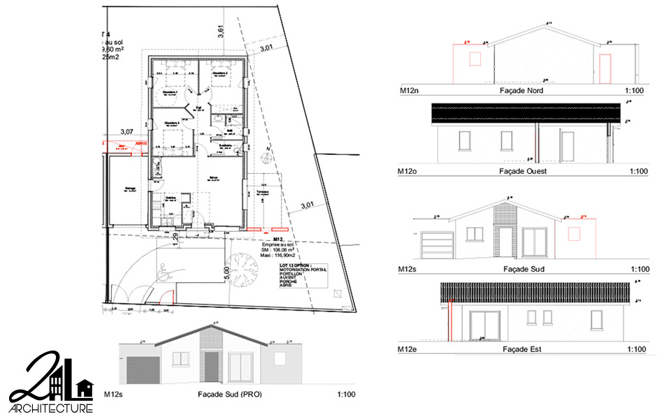 Groupement d'habitations, plan : Construction de 12 villas par 2L Architecture