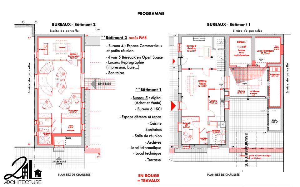 Réhabilitation d'un château par 2L Architecture