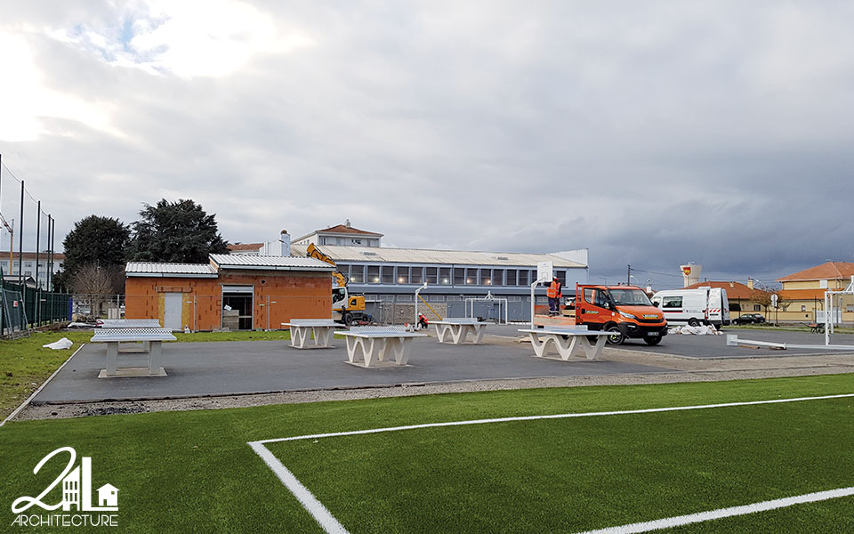 Construction et aménagement d'un complexe sportif à Tarbes par 2L Architecture