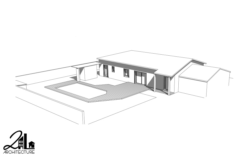 Aménagement d’une piscine et terrasse par 2L Architecture