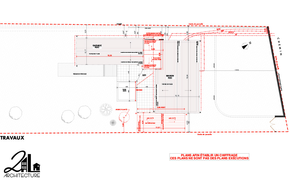 Extension en ossature bois et aménagement d’espaces de vie