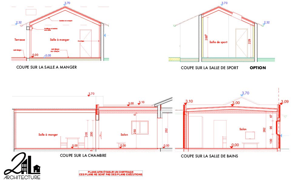 Extension en ossature bois et aménagement d’espaces de vie