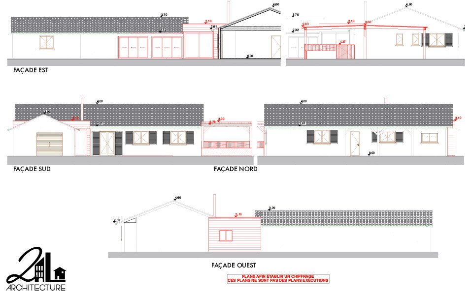 Extension en ossature bois et aménagement d’espaces de vie