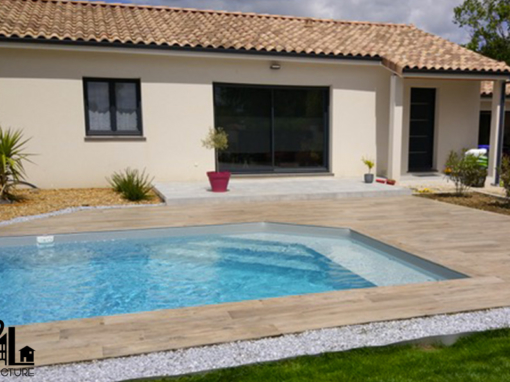 Aménagement d’une piscine et terrasse