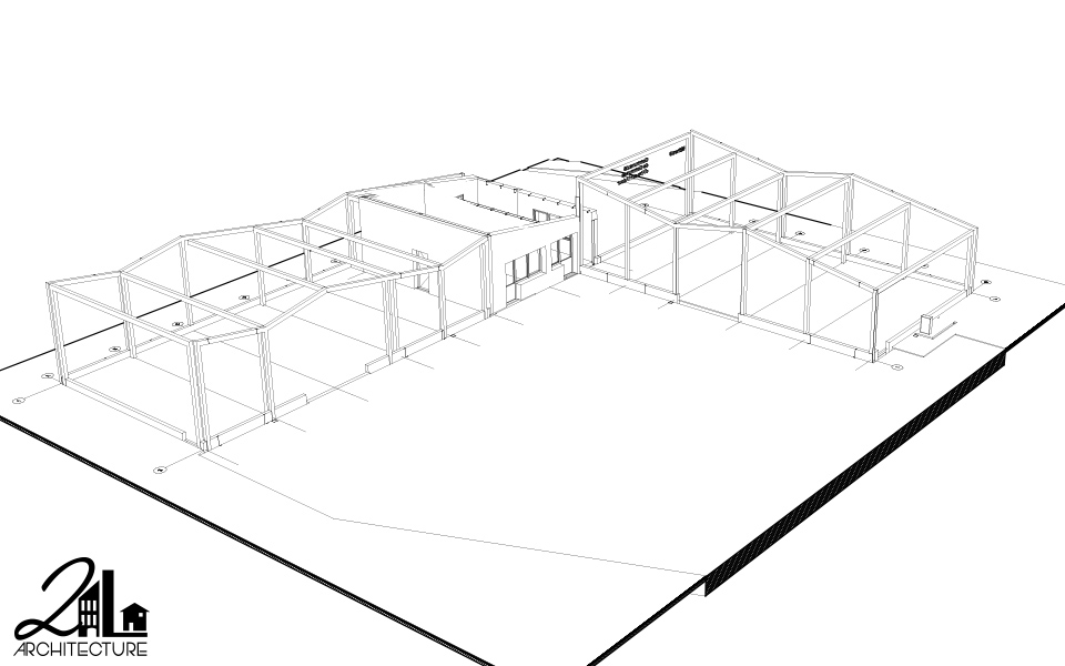 Construction de deux ateliers avec bureaux par 2L Architecture