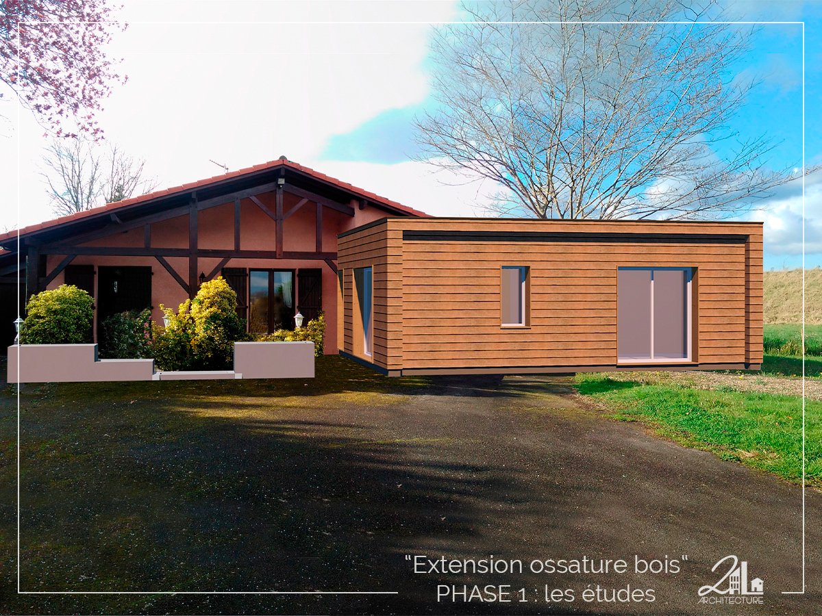 Suivez le chantier de la construction d'une extension en ossature bois. Phase 1, les études, les plans