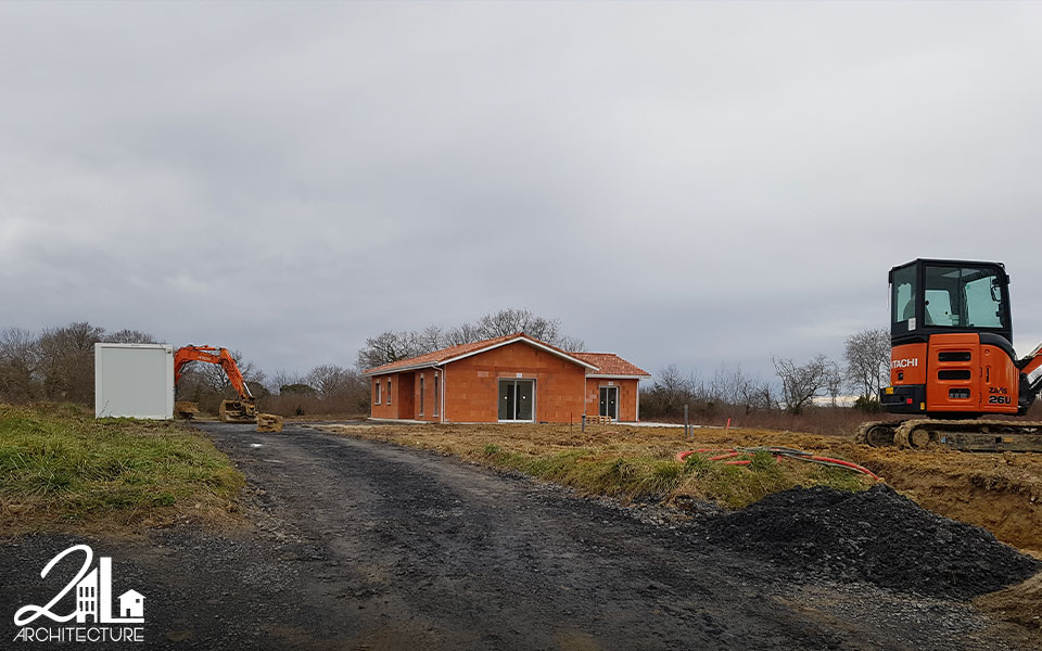 Construction d'une maison individuelle dans les Landes