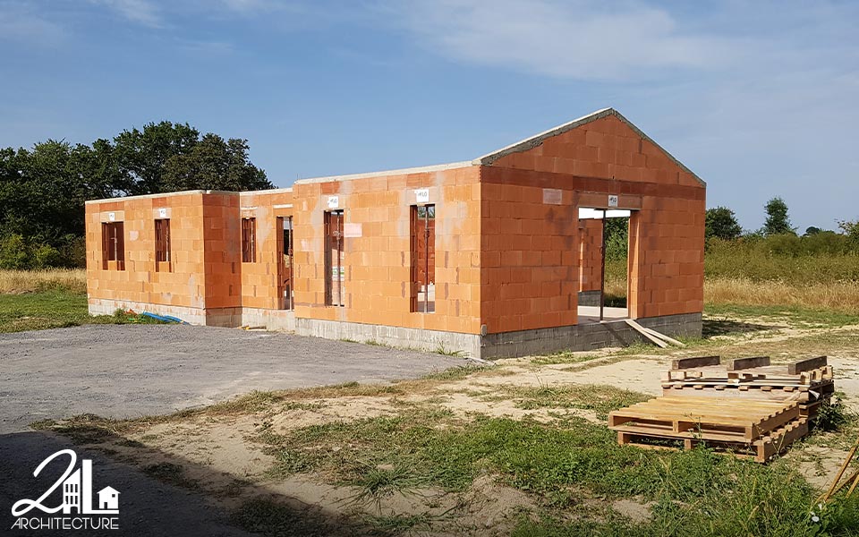 Construction d'une maison individuelle dans les Landes