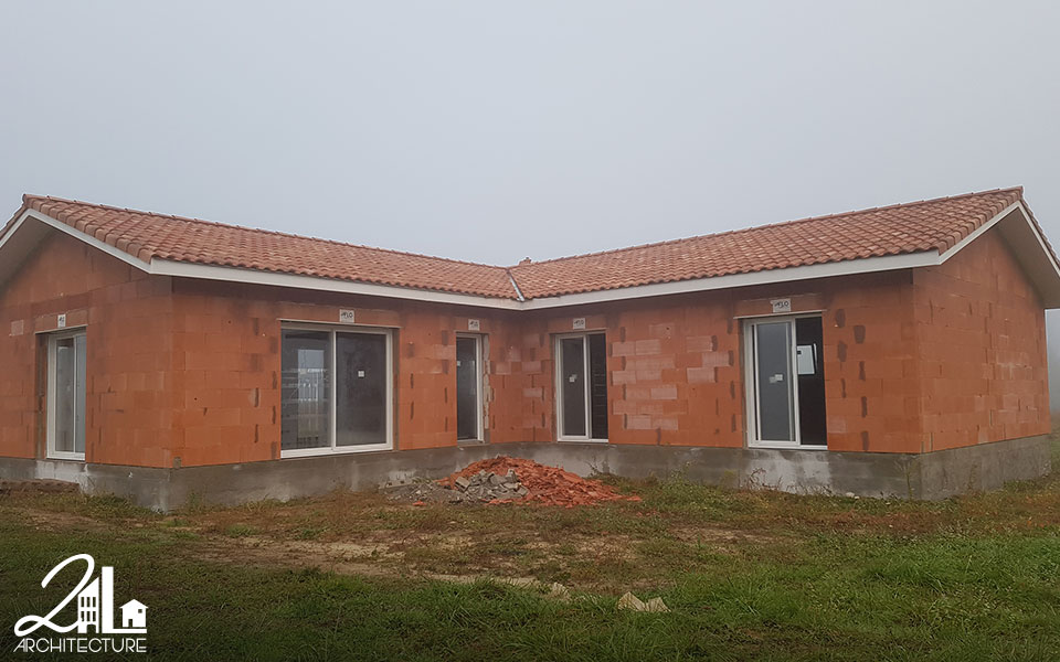 Construction d'une maison individuelle dans les Landes