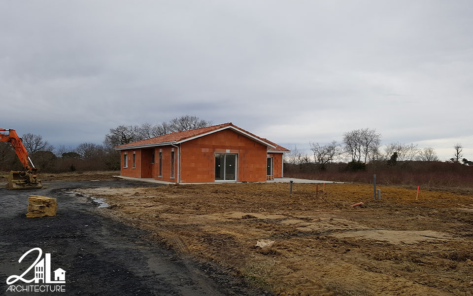 Construction d'une maison individuelle dans les Landes