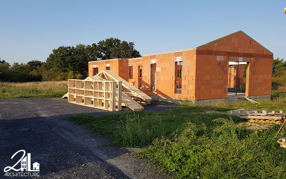 Construction d'une maison individuelle dans les Landes