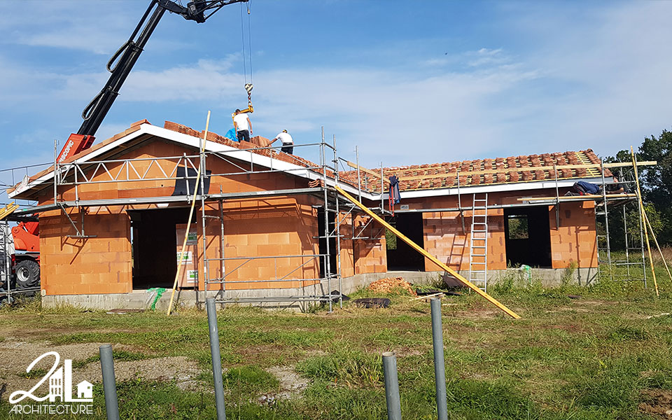 Construction d'une maison individuelle dans les Landes