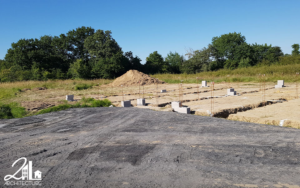 Construction d'une maison individuelle dans les Landes