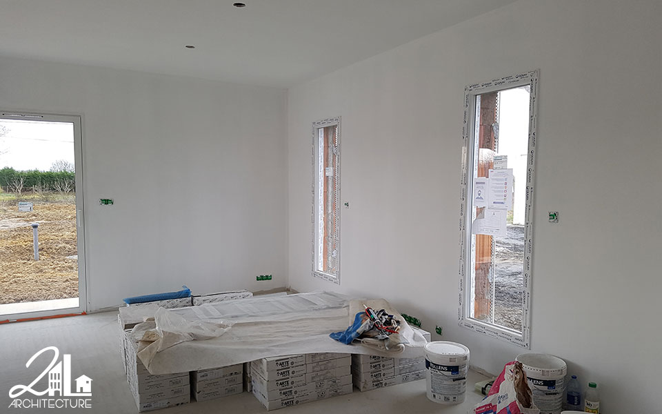 Construction d'une maison individuelle dans les Landes