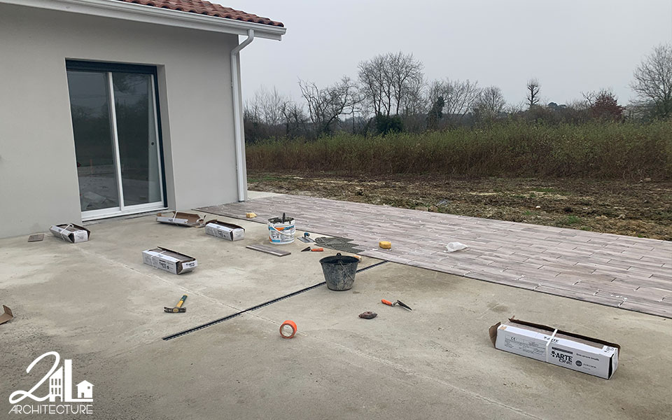 Construction d'une maison individuelle dans les Landes