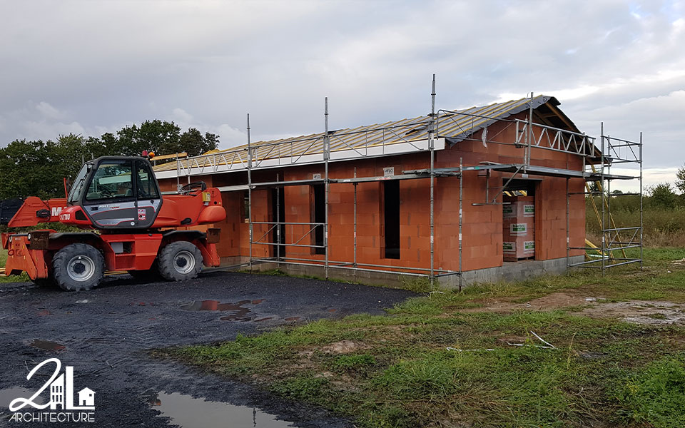 Construction d'une maison individuelle dans les Landes