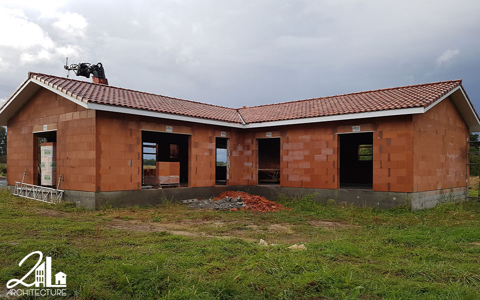 Construction d'une maison individuelle dans les Landes
