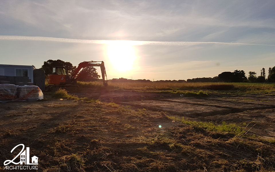 Construction d'une maison individuelle dans les Landes
